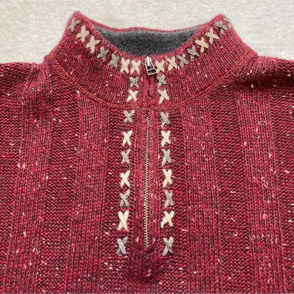 Woolrich 1/4 Zip Wide Ribbed Knit Sweater Size Small - Picture 6 of 12